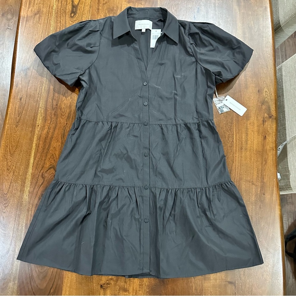 New! Brochu Walker Havana Mini Dress in Black Size Large - Picture 2 of 8